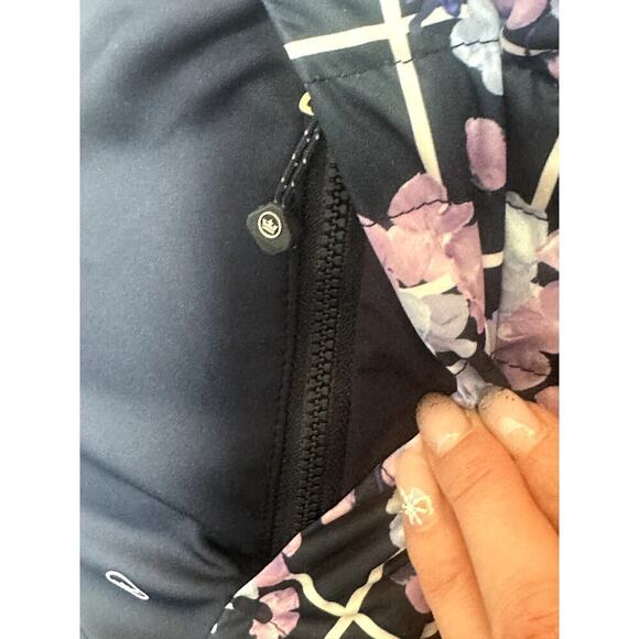 Peter Millar Navy Floral Merge Hybrid Puffer Golf Jacket Women's Size  M NWT - Picture 3 of 9